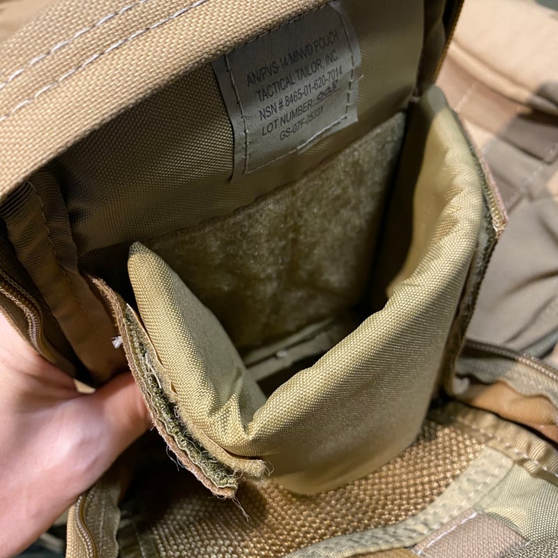米軍放出品 US ナイトビジョンポーチ タクティカルポーチ コヨーテ 6個セット US（米軍放出品）TACTICAL TAILOR AN/PVS-14 MNVD ナイト