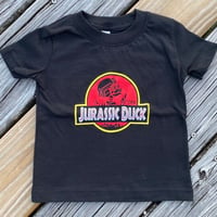 子供サイズ Zero Fucks Duck®️ Jurassic Duck ZFD Kids T-Shirt　3才