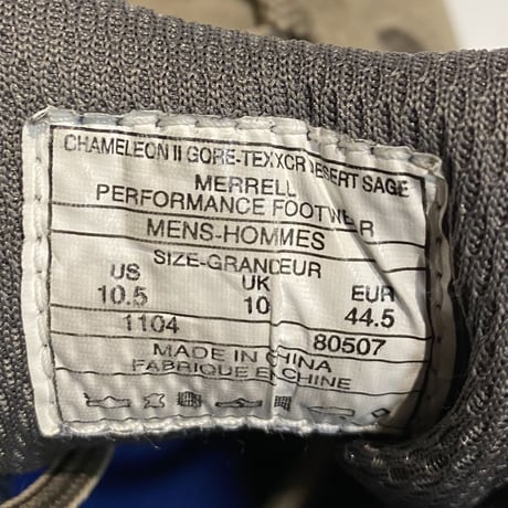 MERRELL カメレオン2 XCR US-10.5 USED