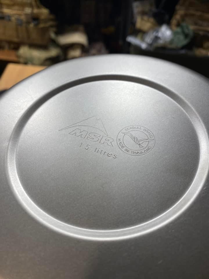 ＭＳＲ チタン　2ポットセット　蓋無し中古 MSR チタン 2ポットセット 蓋無し中古 MSR チタン 2ポット