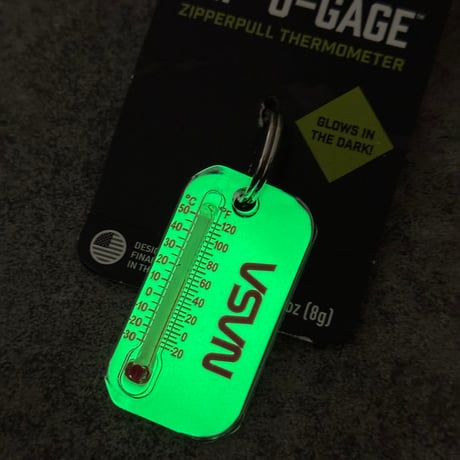 蓄光 NASA zip-o-gage 温度計