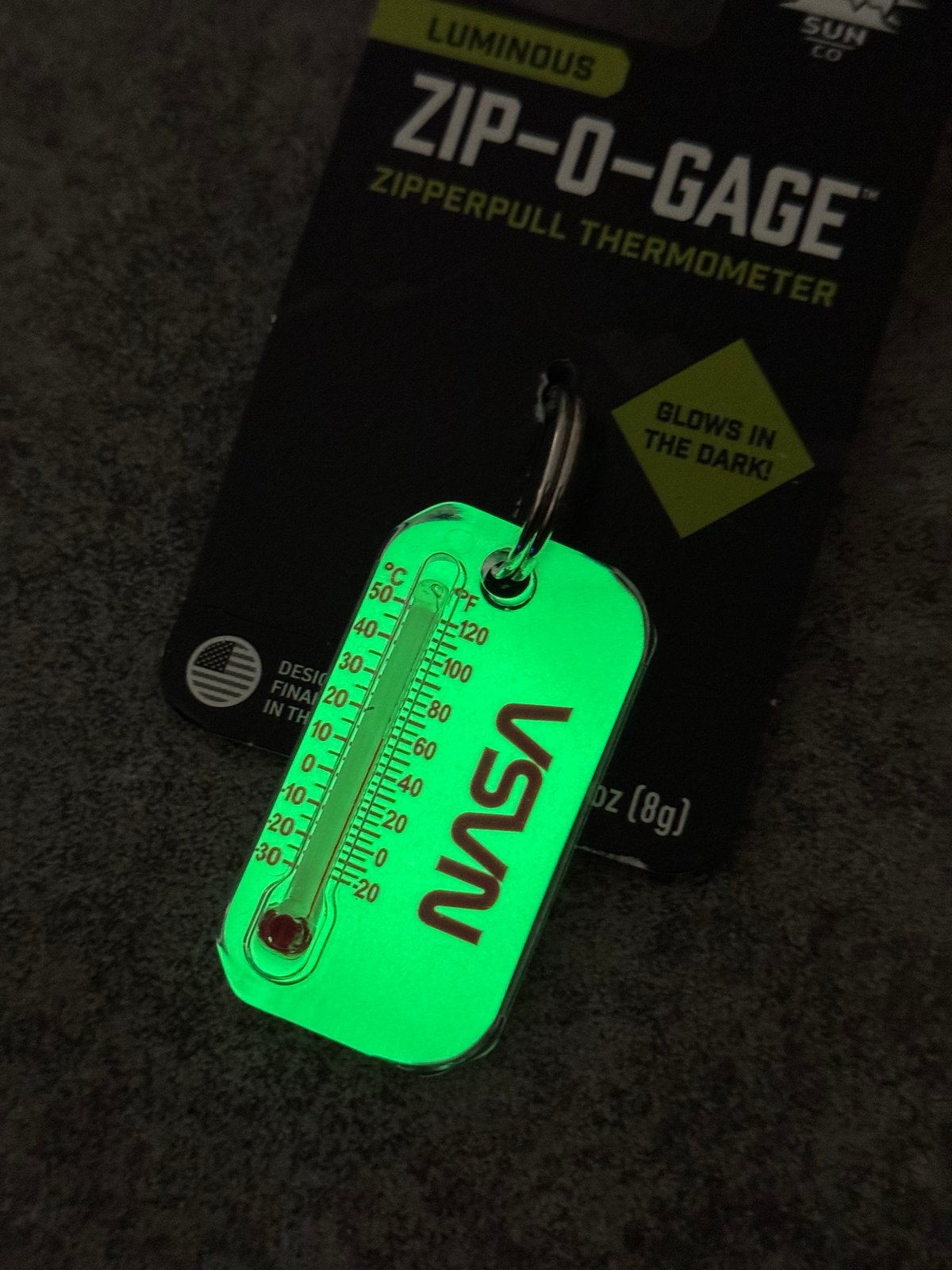 蓄光 NASA zip-o-gage 温度計 | 第三商店