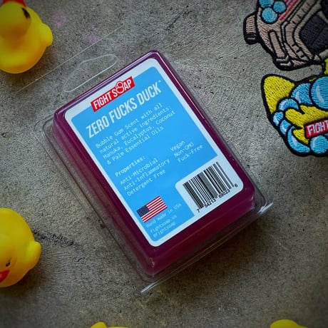Zero Fucks Duck® x Fight Soap Official パッチ&石けん セット