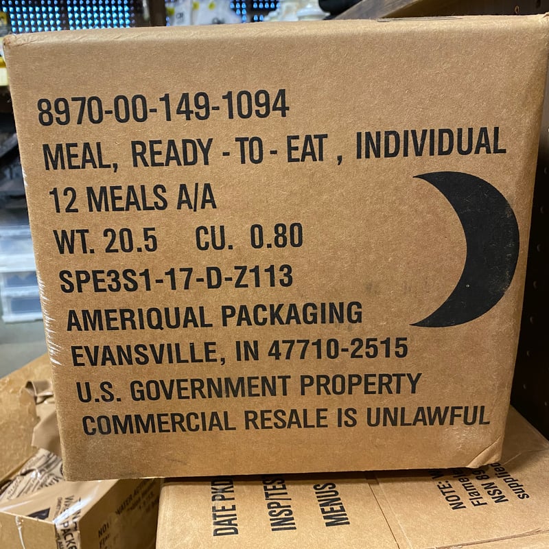 MRE 25個 バラ売り 検品 再入荷 MRE 23年10月検品 3メニュー ランダム | 第三商店