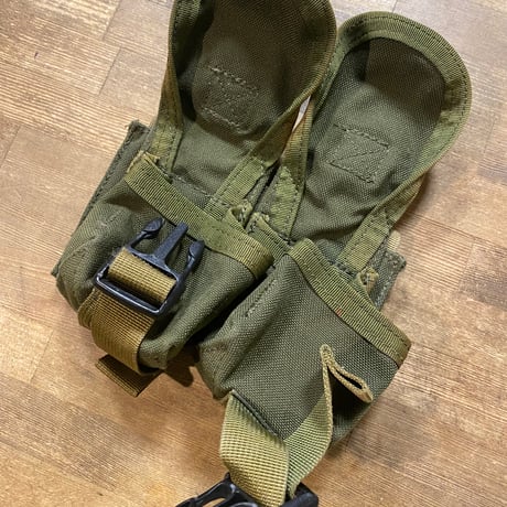 BHI製　ダブルフラググレネードポーチ OD