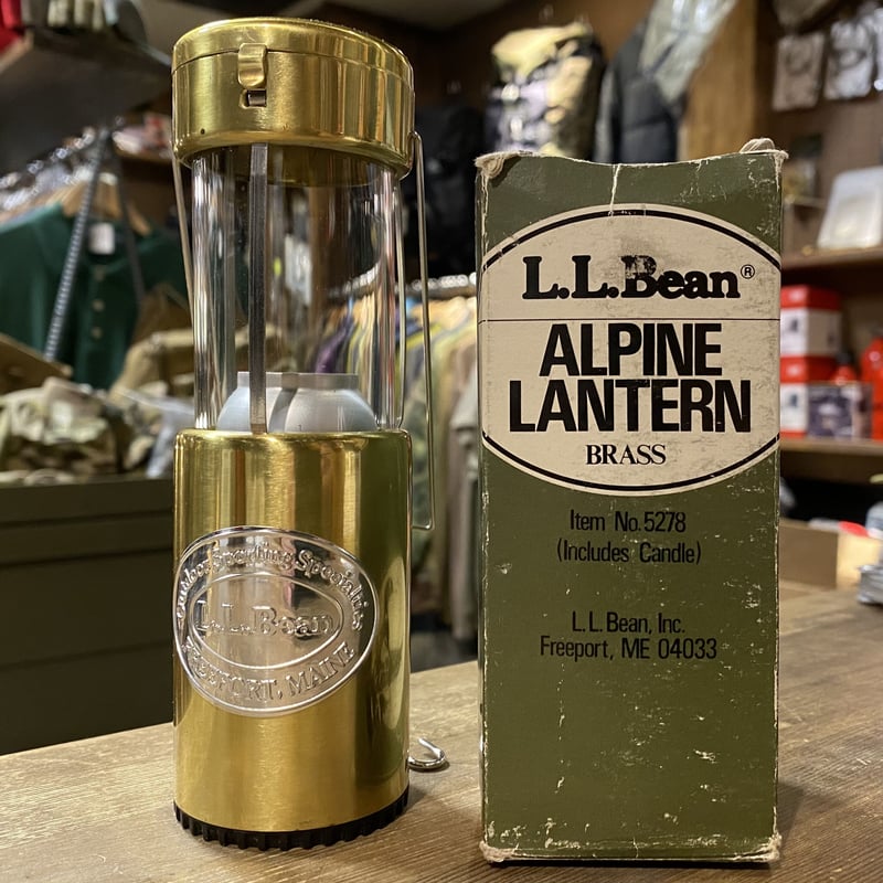 希少日本製 L.L.Bean キャンドルランタン 真鍮モデル 箱付き 希少日本製 L.L.Bean キャンドルランタン 真鍮モデル 箱付き