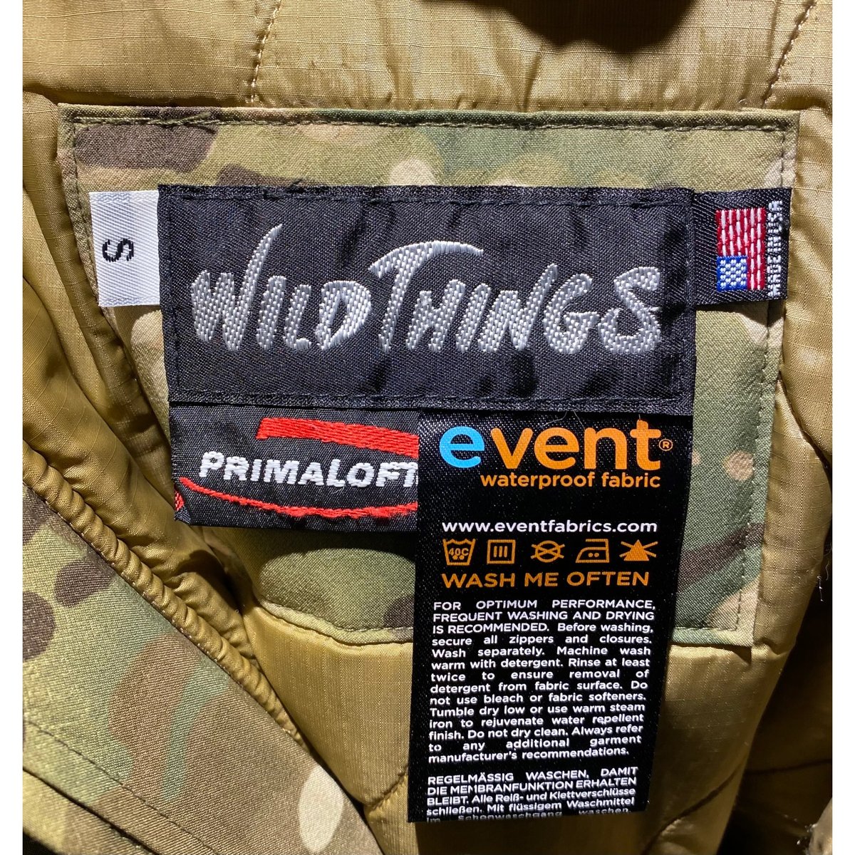 WILD THINGS ジャケット マルチカム Sサイズ | 第三商店