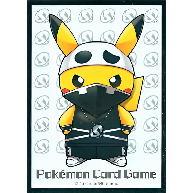 バラ】 日版 ポケセン限定 団員ごっこピカチュウ スカル団 スリーブ