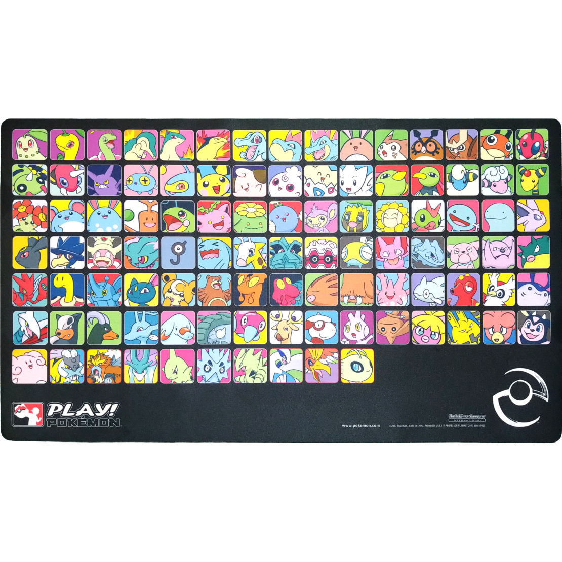 ポケモンカード 2018 Professor Program ジョウト （黒） プレイマット