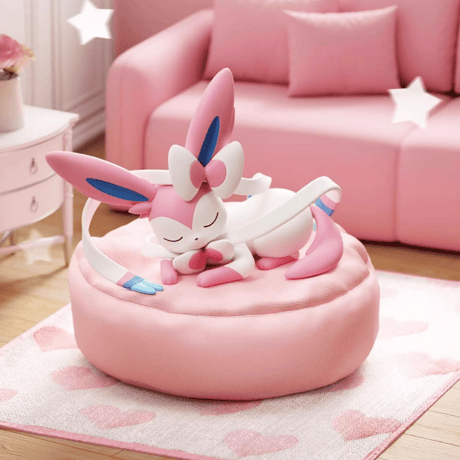 【外箱潰れの場合がございます】 海外ポケモングッズ Pokémon × HOLLYBOX お昼寝シリーズ フィギュア 第3弾【9個セット：イーブイズ】