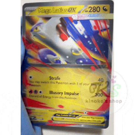 【3Dジャンボカード】メガラティアスex /Mega Latias ex MEP-EN-011 【通常サイズ（134mm×187mm）】