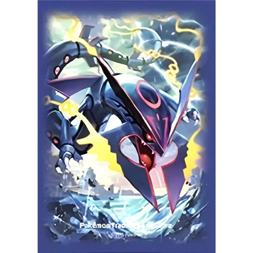 ポケモンセンター限定 デッキシールド　メガレックウザ　スリーブ バラ】 海外ポケセン限定 Mega Rayquaza （メガ レックウザ） スリーブ