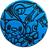 ポケモンコイン (2011)【ツタージャ＆ポカブ＆ミジュマル】 （ブルーミラーホロ/ Regularサイズ）