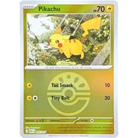【海外限定仕様】 ピカチュウ (スタートデッキ100収録絵柄)【フレンドボールミラー】 / Pikachu (Friend Ball) - Ascended Heroes (055/217)