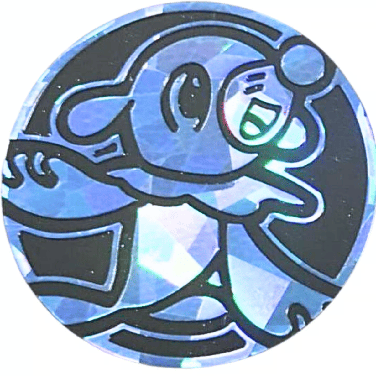 ポケモンコイン (2019)【アシマリ】 （ブルークラックドアイスホロ/ Largeサイズ）