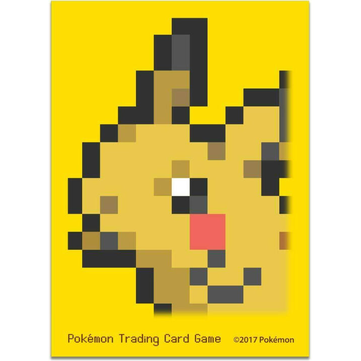 ピクセル ピカチュウ　スリーブ ×2個　海外限定　ドット　8BIT バラ】 海外ポケセン限定 Pikachu Pixel（ピカチュウ）スリーブ (2017