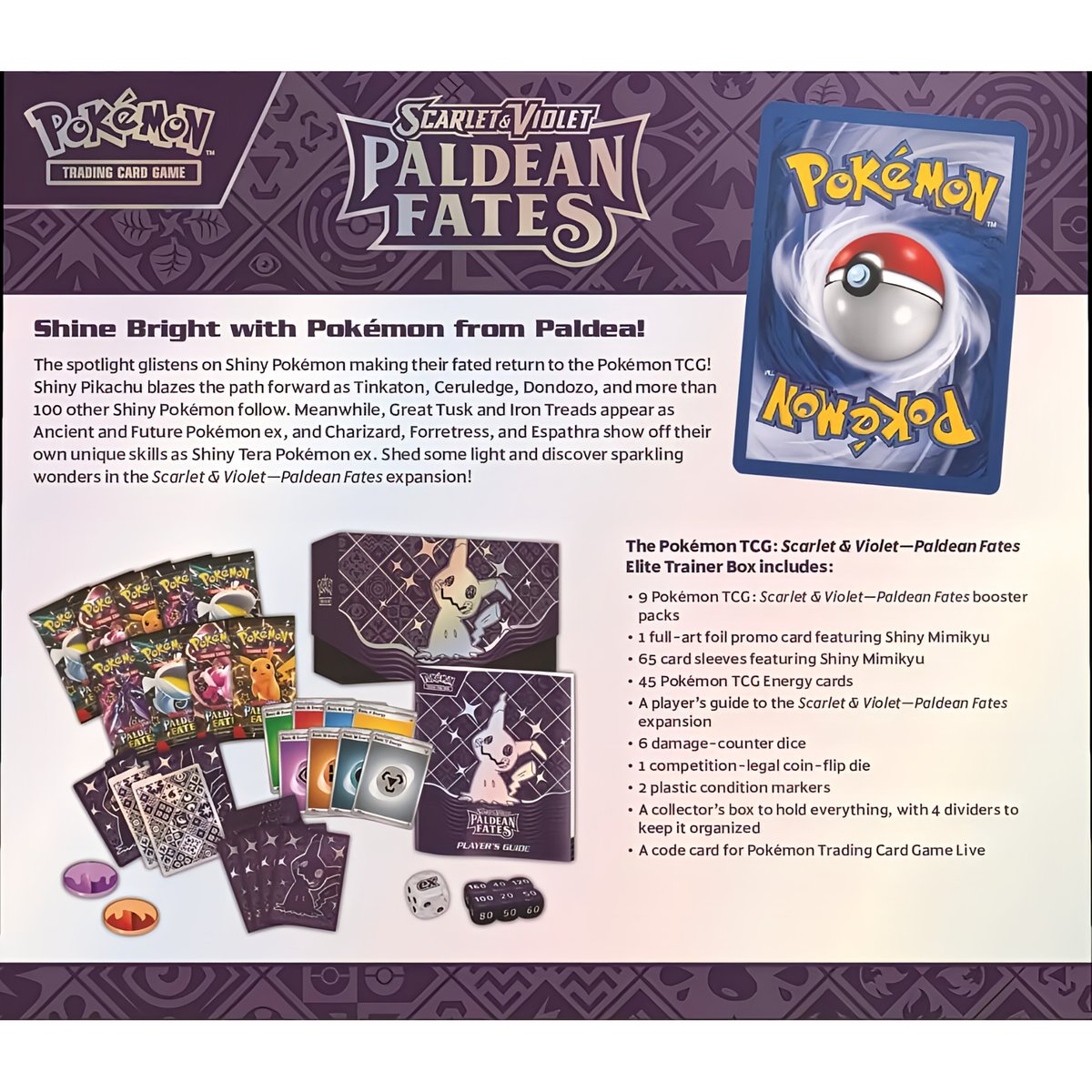 ポケモンカード Paldean Fates Elite Trainer Box 【ミミッキュ】...