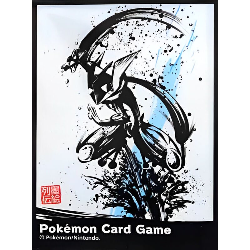ポケモンカードゲーム　墨絵列伝　ゲッコウガ　デッキシールド バラ】 日版 ポケセン限定 墨絵列伝 ゲッコウガ スリーブ (2019