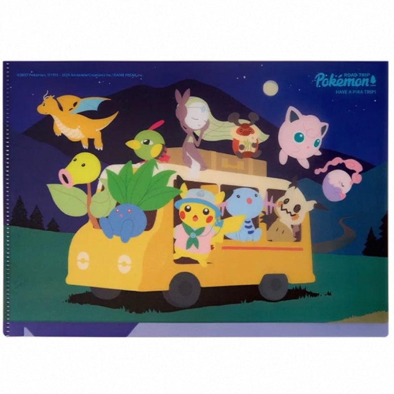ポケモンセンター　よるのもり　クリアファイル 海外ポケモンセンター Pokémon ROAD TRIP クリアファイル(夜) | kinok