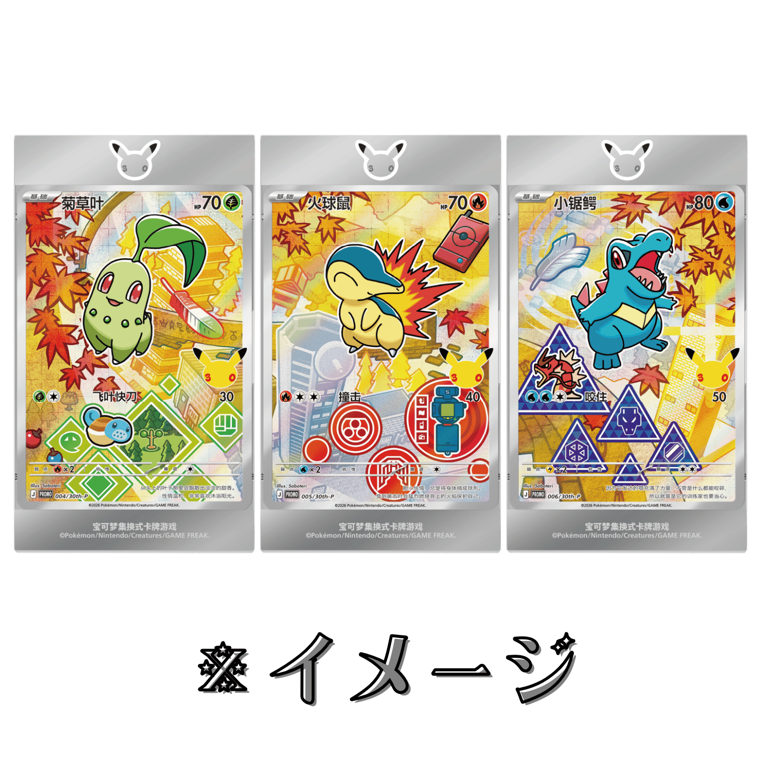 【複数点】ポケモンカード　30th 中国版 original