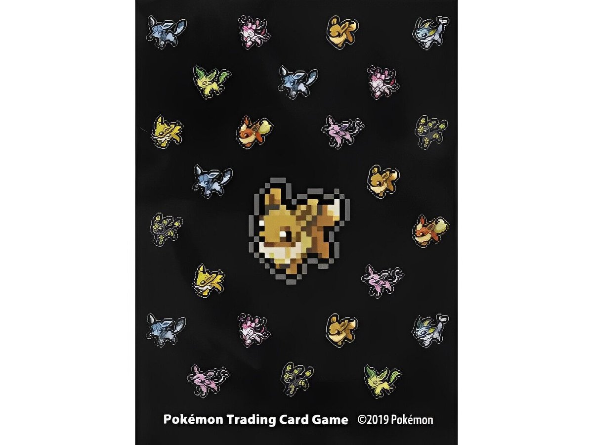 【バラ】 海外ポケセン限定 Eevee Pixel Collection（ピクセル ブイズ）スリーブ (2019)