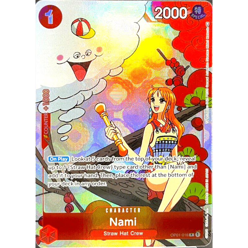 ワンピースカード　Nami リーダー　パラレル　英語版 美品。
