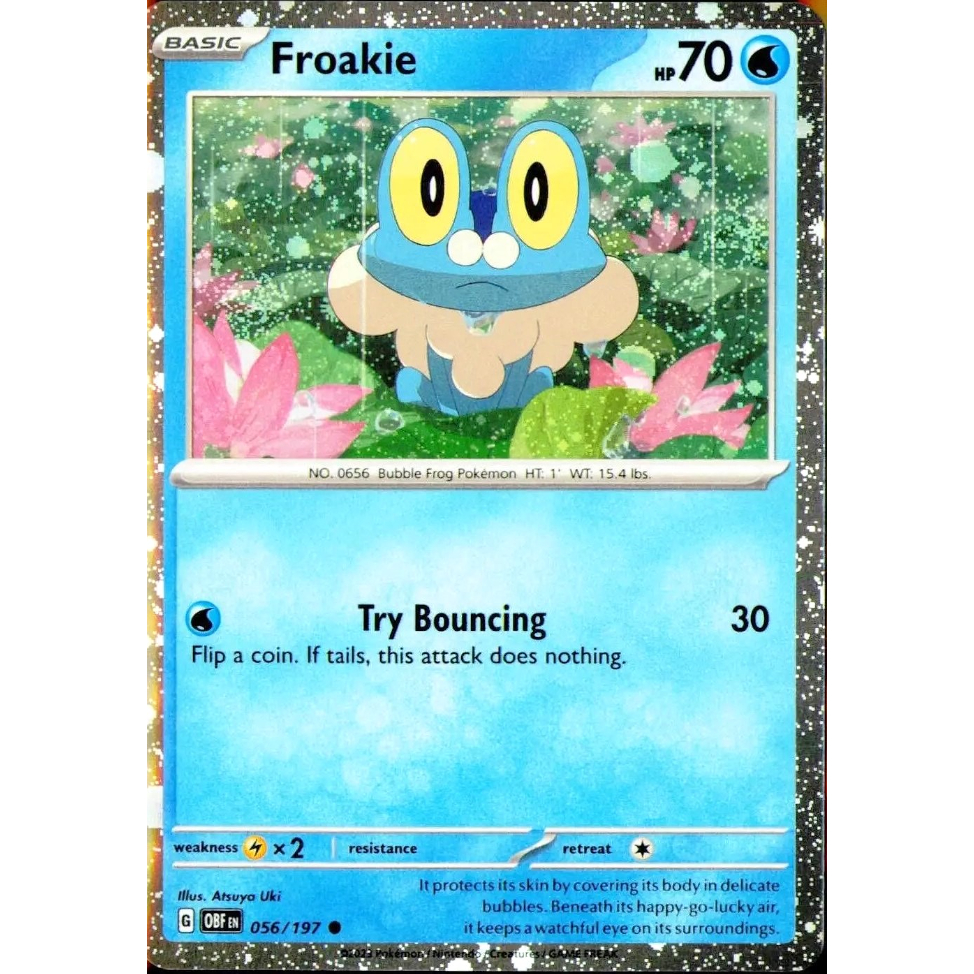 ケロマツ 【コスモスホロ】 / Froakie - Obsidian Flames (056/