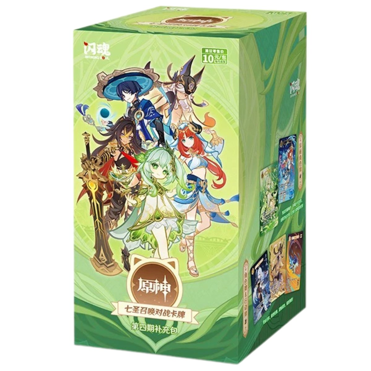 闪魂 × 原神 七聖召喚 第四期(第4弾) 対戦カードゲーム 1BOX (1パック6