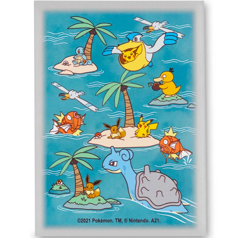 バラ】 海外ポケセン限定 Sunny Sea（海のポケモン）スリーブ (2021