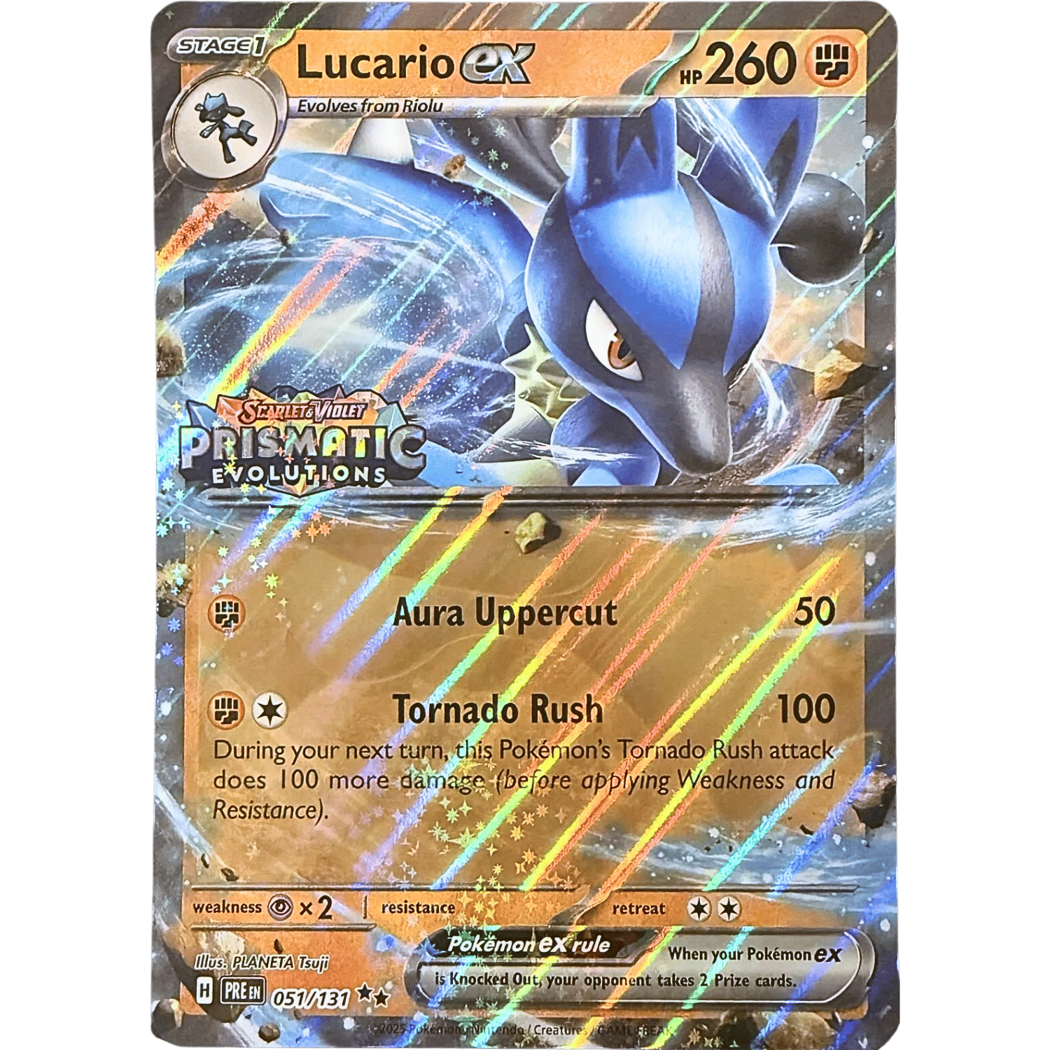 ジャンボカード】 ルカリオex /Lucario ex PRE-EN-051/131 【通常