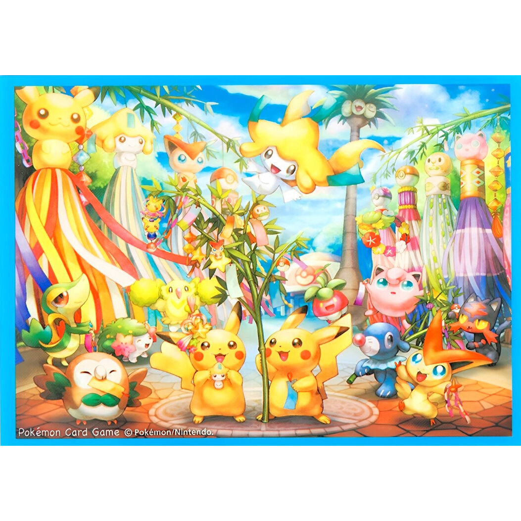 バラ】 日版 ポケセン限定 ポケモンセンター トウホク 七夕 スリーブ