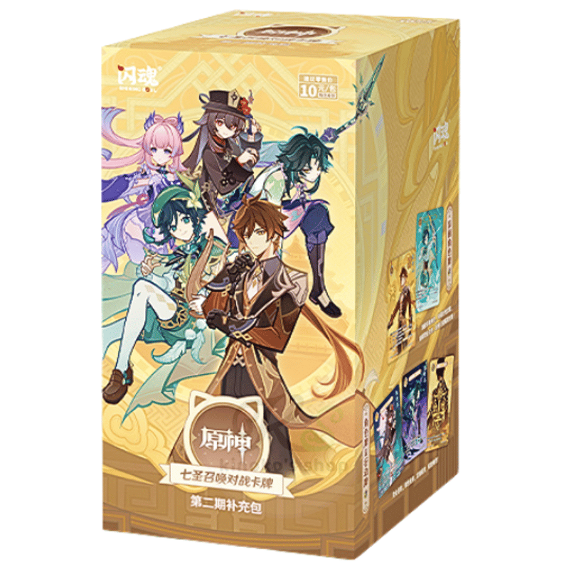 原神 海外限定　七聖召喚 まとめ売り　dvs 闪魂 × 原神 七聖召喚 第二期(第2弾) 対戦カードゲーム 1BOX (1