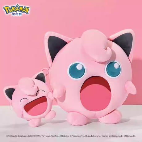 【ほつれ等がある場合がございます】 bilibili Goods × Pokémon 超开心UWAシリーズ ぬいぐるみショルダーバッグ 【プリン(中)】