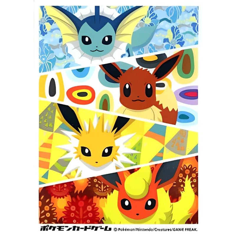 バラ】 日版 ポケセン限定 イーブイ・シャワーズ・サンダース バラ】 日版 ポケセン限定 イーブイ・シャワーズ・サンダース