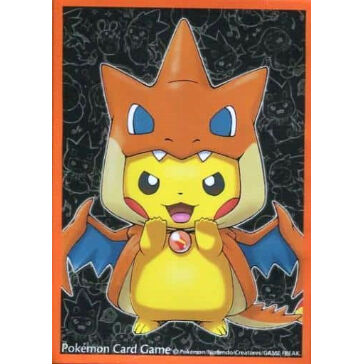 ポケモンセンターメガトウキョーのピカチュウ　オレンジver デッキシールド デッキシールド『黒枠/ポケモンセンターメガトウキョーの