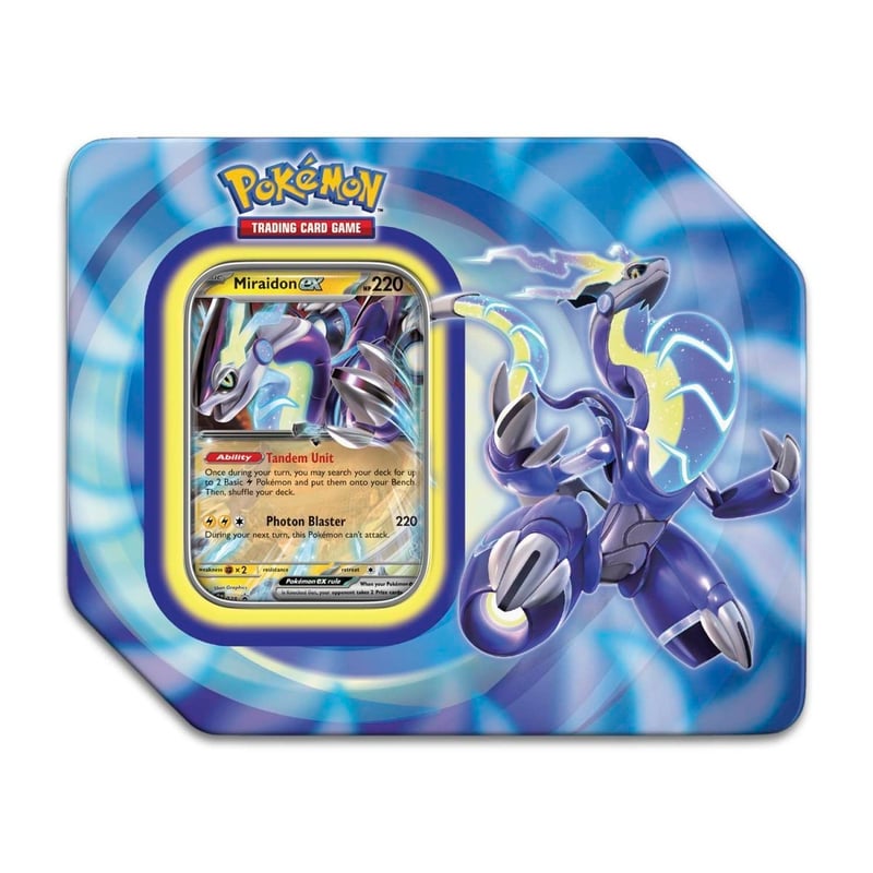 ポケモンカードゲーム：パルデアレジェンズ缶（ミライドンex