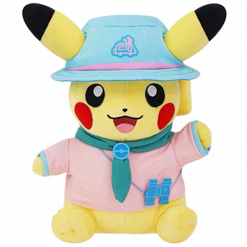 ポケモン 北京限定 Road Tripキャンプシリーズ ピカチュウぬいぐるみ ほつれ等がある場合がございます】中国ポケモンセンター限定