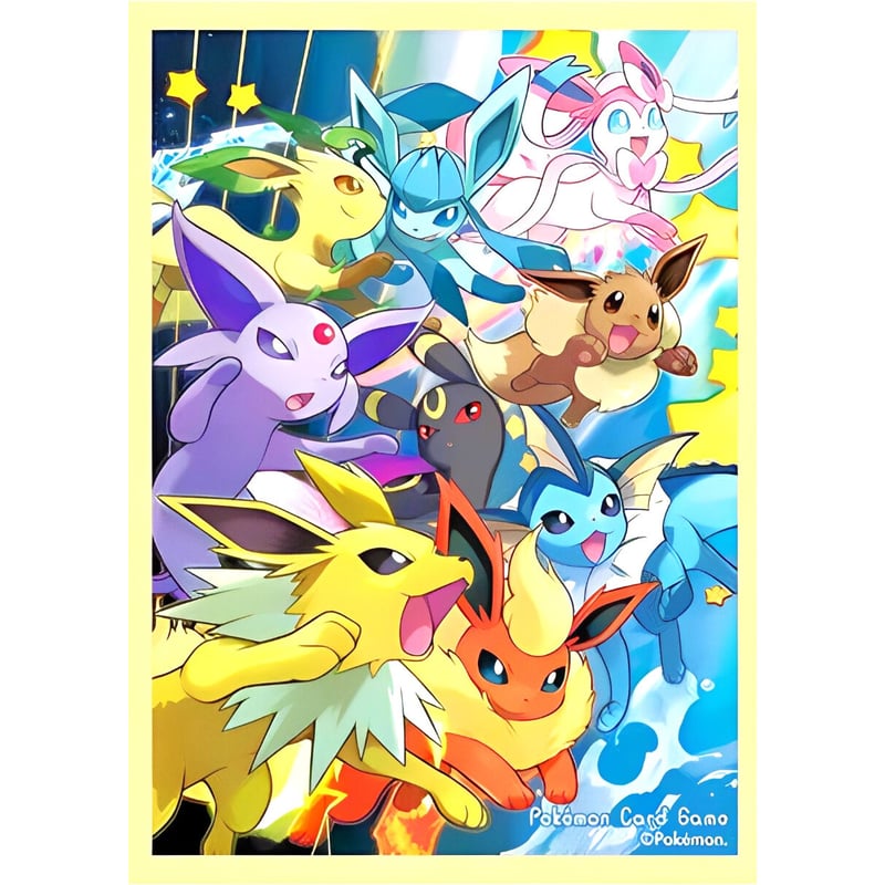 ポケモン - ダッシュイーブイズ バラ】 日版 ポケセン限定 ダッシュ!イーブイズ ver.2 スリーブ