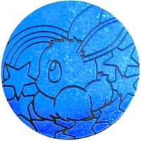 ポケモンコイン (2025)【イーブイ（水タイプ）】 （ブルーコンフェティホロ/ Jumboサイズ）