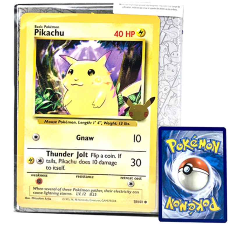 日本語版は入りません】ポケモンカード25th ピカチュウの25周年ロゴ