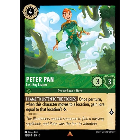 LORCANA ピーター・パン【レア】 / Peter Pan (Lost Boy Leader) - 82/204-EN-3