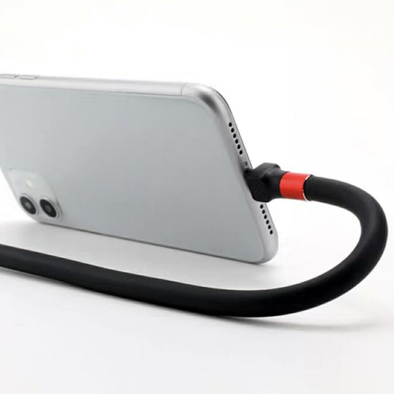 iPhone 充電ケーブル スマホ カメラ スタンド 可動式 0000525
