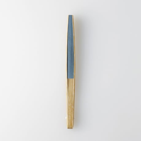 FOLDING FAN/BLUE GRAY