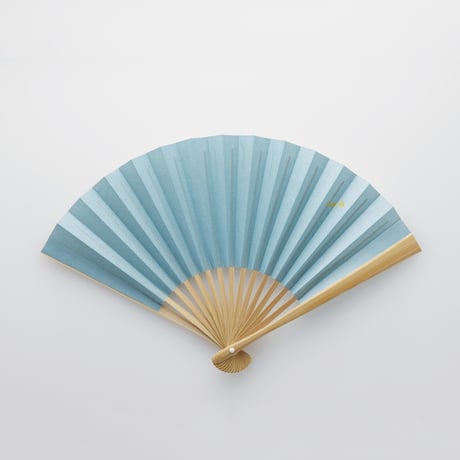 FOLDING FAN/PALE BLUE