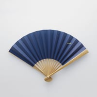 FOLDING FAN/NAVY