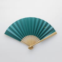 FOLDING FAN/MOSS GREEN