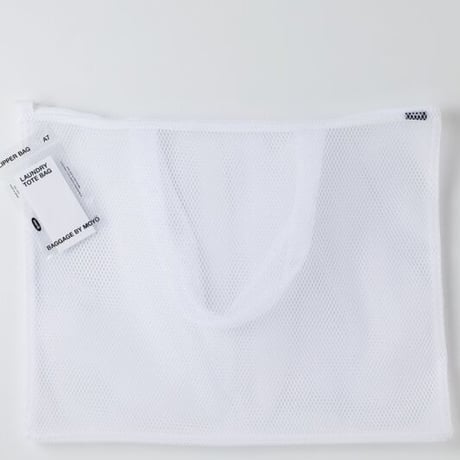 LAUNDRY TOTE BAG/WHITE