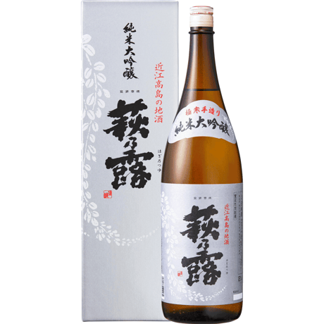 純米大吟醸 白銀ラベル 1.8L（専用カートン入り）