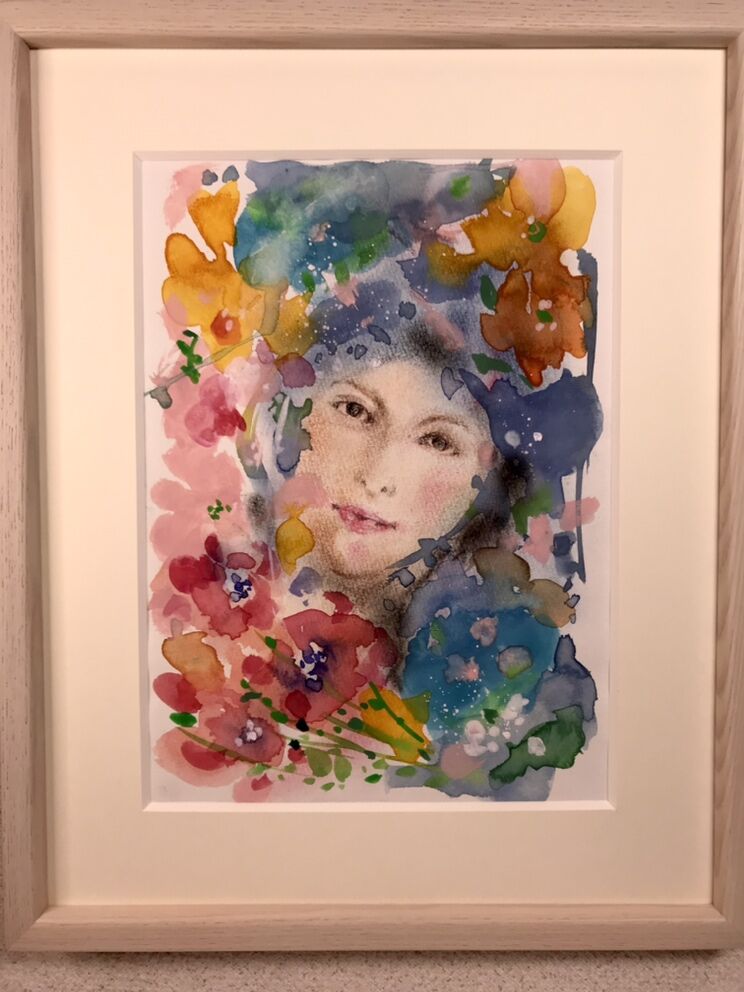 Garden」(歓びの唄)【額付】 宇城木の実 | -GALLERY RICERCA-ギャラ
