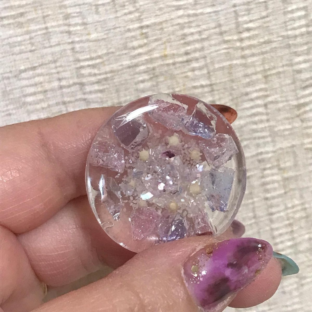 沖縄産✧琉球ガラスと星の砂 ヘアゴム | REKA ♡ Handmade Shop🛒𓈒𓏸